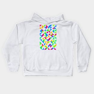 Creative Geometric Colourful Triangle Pattern #18 Kids Hoodie